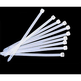 Bộ 100 dây thít nhựa trắng, đen 20cm siêu chắc – Dây thít lạt thít