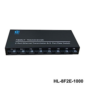 Mua Switch Quang  8 Cổng SC  2 Cổng LAN 10/100/1000MB Chuyển tiếp quang Ho-link HL-8F2E1000 - Hàng Chính Hãng