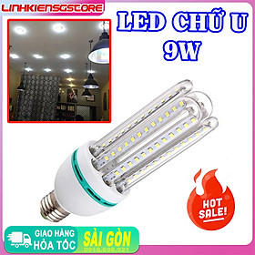 Mua Đèn tiết kiệm điện 9W chữ u siêu sáng cho tolet nhà vệ sinh phòng bếp