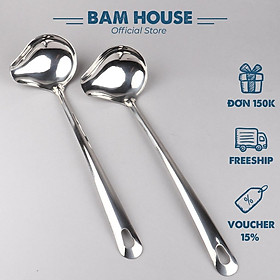 Mua Vá mỏ vịt Bam House inox 304 loại dày đa năng có miệng rót tiện lợi cao cấp VMV04