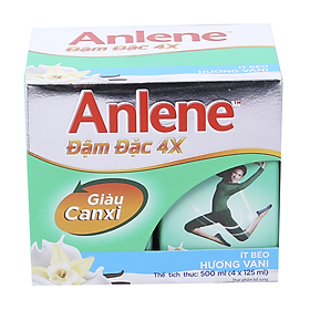 Lốc 4 Hộp Sữa Anlene Đậm Đặc 4X Vani 125ML