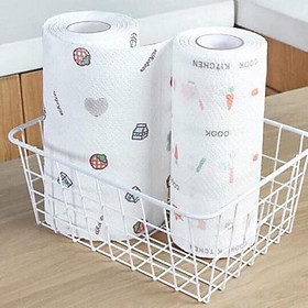 Mua Cuộn giấy lau đa năng 50 tờ siêu dai sử dụng nhiều lần hình họa tiết