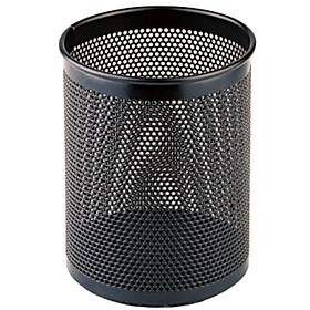 (COMIX) metal mesh pen holder black office stationery B2003