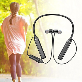 Neckband Headphones V5.3 Stereo Earpieces for Gym Running Working Laptop
