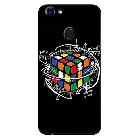 Ốp Lưng in cho Oppo F5 - F5 Youth Mẫu Rubik Toán Học - Hàng Chính Hãng