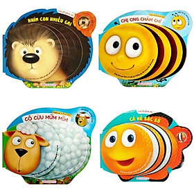 Bộ Sách Thơ Về Động Vật : Cá Hề sặc Sỡ + Cô Cừu Mũm Mĩm + Chị Ong Chăm Chỉ + Nhím Con Nhiều Gai