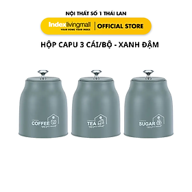 Set Hủ Đựng Gia Vị CAPU Chắn Gió Và Côn Trùng 3C/Bộ | Index Living Mall | Nội Thất Nhập Khẩu Thái Lan 