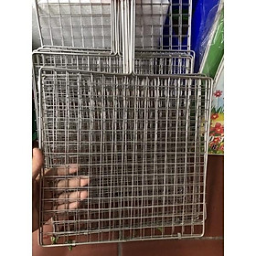Mua Vỉ nướng  phên nướng thịt bằng inox không rỉ kích thước 30cm x 30cm dày  độ bền cao
