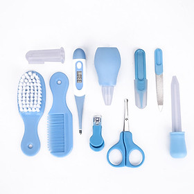 Bộ Dụng Cụ Chăm Sóc Tóc Móng Tay Cho Trẻ Sơ Sinh (10 Cái)
