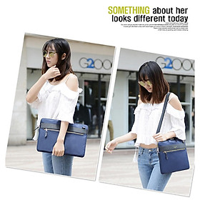 Túi xách Macbook - Laptop Cartinoe London style màu xanh từ 11.6 - 13.3inch
