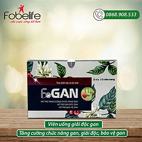 Giải độc gan, tăng cường chức năng gan FOGAN - Hộp 20 viên nang mềm