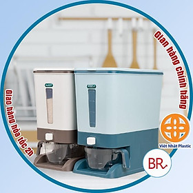 Thùng gạo thông minh 10kg HOKORI Việt Nhật  – Thùng đựng gạo cao cấp chống ẩm mốc, côn trùng 01794
