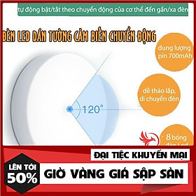 Đèn led cảm ứng tích điện sạc pin tiện lợi