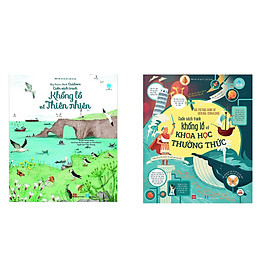 Combo sách cùng bạn khám phá bí mật của thế giới rộng lớn (bộ 2 cuốn): Big Picture Book of General Knowledge - Cuốn sách tranh khổng lồ về khoa học thường thức +  Cuốn sách tranh khổng lồ về thiên nhiên