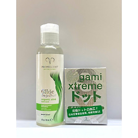 Chất Bôi Trơn Hữu Cơ Promescent Organic Aloe Kèm Bao Cao Su Sagami