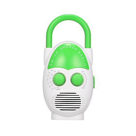 Mini AM / FM Shower Radio Bathroom Water-resistent Radio Hanging Music Radio Built-in Speaker