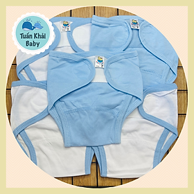 Combo 10 tả vải, tả dán sơ sinh cotton Thái Hà Thịnh - Size 1,2,3 cho bé sơ sinh -9kg