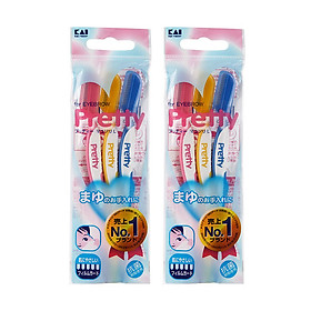 Set 3 Dao Cạo Lông Mày Tiện Lợi Pretty KAI - Nội Địa Nhật Bản