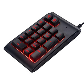 Portable Numeric Keypad 3 Colors Backlit Silent for Computer Laptop Notebook