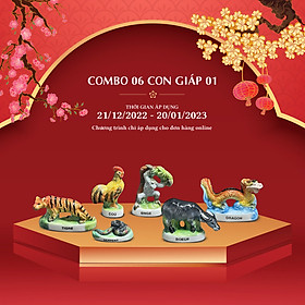 Mua  HÀNG TẶNG KHÔNG BÁN  Set 6 Tượng Con Giáp Sứ Minh Long