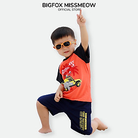 Áo thun bé trai BIGFOX - MISS MEOW size đại, áo cho bé chất cotton phong cách Âu Mỹ in Ô tô UNDISCOVERY 11 – 37 kg QATE