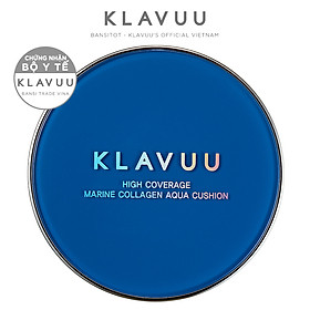 PHẤN NƯỚC KLAVUU BLUE PEARLSATION HIGH COVERAGE MARINE COLLAGEN AQUA CUSHION SPF50 PA