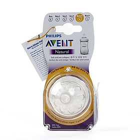 Combo 2 Núm ty Philips Avent mô phỏng tự nhiên SCF654.23 dành cho bé từ 6 tháng