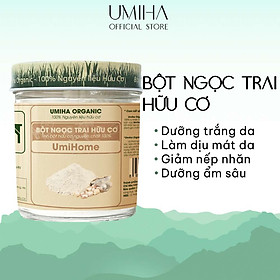 Bột Ngọc Trai đắp mặt nạ hữu cơ UMIHOME nguyên chất 135G