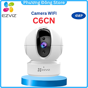 Camera Wifi Ezviz C6CN 4M 2K Xoay 4 chiều, Tích hợp AI, chống ngược sáng WDR, đàm thoại 2 chiều - Hàng chính hãng
