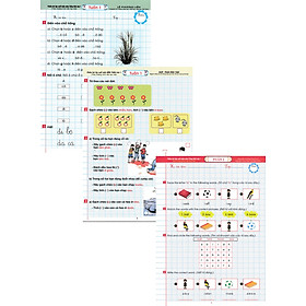 Combo Phiếu Bài Tập Cuối Tuần Môn Toán - Tiếng Việt - Tiếng Anh Lớp 1 (Theo Chương Trình Tiểu Học Mới - bc)