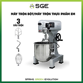 Máy trộn thực phẩm, máy đánh trứng, máy nhào bột EM20 (loại 20L). Hàng chính hãng SGE Thailand, máy dùng cho hộ kinh doanh, gia đình, sản xuất công nghiệp