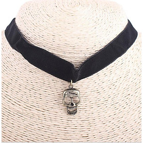 Vòng cổ choker V31 hình đầu lâu cá tính