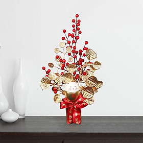 Chinese New Year Money Tree, Ornaments Rich Tree Table Centerpiece Decorative Chinese Decorations Artificial Bonsai for Spring Festival