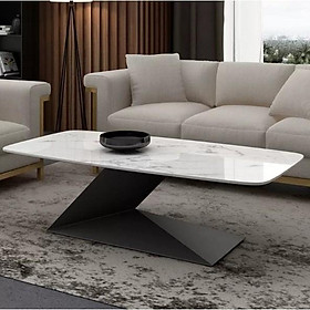 Mua Bàn sofa hình chữ nhật chân chữ V hình khối bo 4 góc tròn