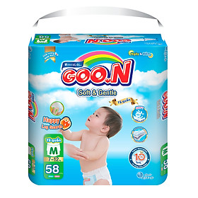 Tã quần/ bỉm quần goon soft & gentle mẫu mới đủ size m58/l52/xl50/xxl48