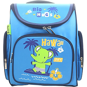 Cặp Học Sinh Chống Gù Big Hugs B.BAG B-12-018 (28.8 x 36.5 m) - Xanh Đậm