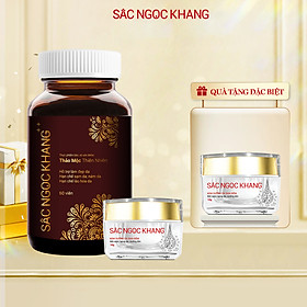 Bộ đôi chống lão hóa, chống nám cao cấp Sắc Ngọc Khang Viên uống ++ &Kem