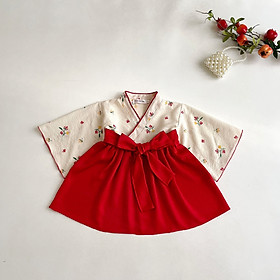 Váy Kimono Nhật Bản Cách Tân Cho Bé 3kg - 18kg [V032