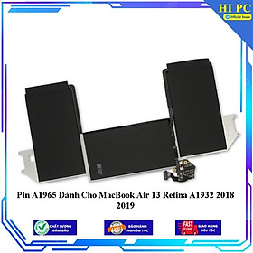 Pin A1965 Dành Cho MacBook Air 13 Retina A1932 2018 2019 - Hàng Nhập Khẩu 