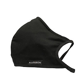 Khẩu trang Karibon Cotton size XL 8 lớp có than hoạt tính, lọc bụi mịn, khử mùi, giặt và sử dụng lâu dài