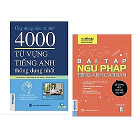 Hình ảnh Combo sách Tiếng Anh: Ứng Dụng Siêu Trí Nhớ 4000 Từ Vựng Tiếng Anh Thông Dụng Nhất + Bài Tập Ngữ Pháp Tiếng Anh Căn Bản