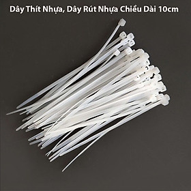 Bộ 50 Dây Rút Nhựa - Dây Thít Nhựa Lạt Khóa Siêu Chắc Kích Thước 10cm Cố Định Vật Dụng Tiện Lợi