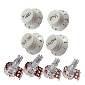 2X 18mm Guitar Potentiometer A500K B500K and Volume     Replacements