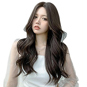 Tóc giả nữ Hàn Quốc nguyên đầu cao cấp làm bằng tơ mềm mượt như tóc thật + tặng kèm lưới ONLINE SHOPPING_1102