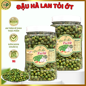 1KG ĐẬU HÀ LAN SẤY TỎI ỚT GIÒN NGON