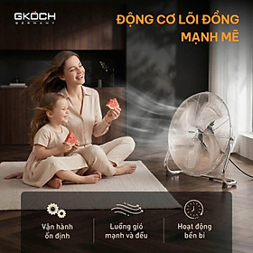 QUẠT SÀN KIM LOẠI GKOCH W-FF1815G 18" Hàng chính hãng