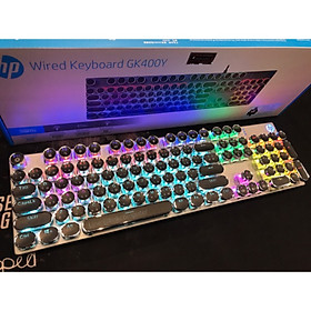 BÀN PHÍM VI TÍNH HP G9K 400Y ĐEN LED USB, KEYBOARD CƠ, BLUE SWITCH, HƠN 20 CHẾ ĐỘ ĐÈN-HÀNG CHÍNH HÃNG