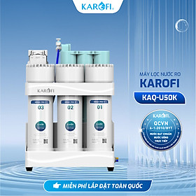 Máy Lọc Nước RO Karofi KAQ-U50K – 10 Lõi Lọc Smax, Hệ Lõi HP 6.0 Bổ Sung Khoáng - Hàng Chính Hãng