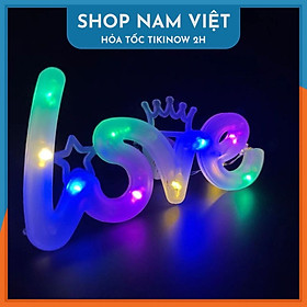 Đèn Led Chữ LOVE Trang Trí Bánh Kem, Hộp Quà, Cây Thông