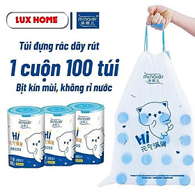 Mua Túi đựng rác có dây rút Túi đựng rác có qoai Minaier chống rò rỉ nước  không sợ bẩn tay  siêu dai chịu được nhiệt độ cao